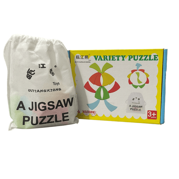 Variety Puzzle - Wooden Pattern Matching Puzzle