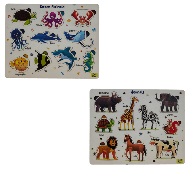 Hook Variant Wooden Peg Board - Single Piece
