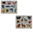 Hook Variant Wooden Peg Board - Single Piece