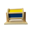 Fully Wooden Rainbow Spinning Drum with Bells inside