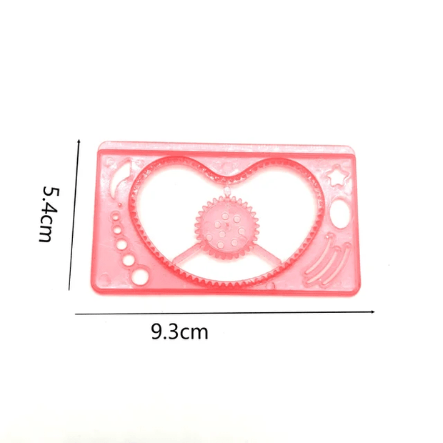 Scratch Note with Drawing Stencils