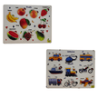 Hook Variant Wooden Peg Board - Single Piece