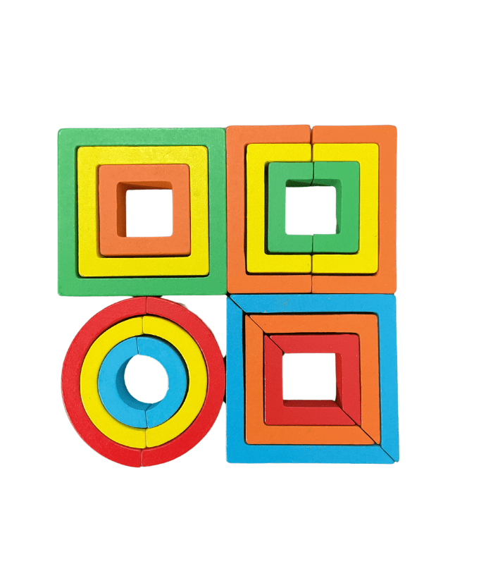 Wooden Geometric Puzzle Tile