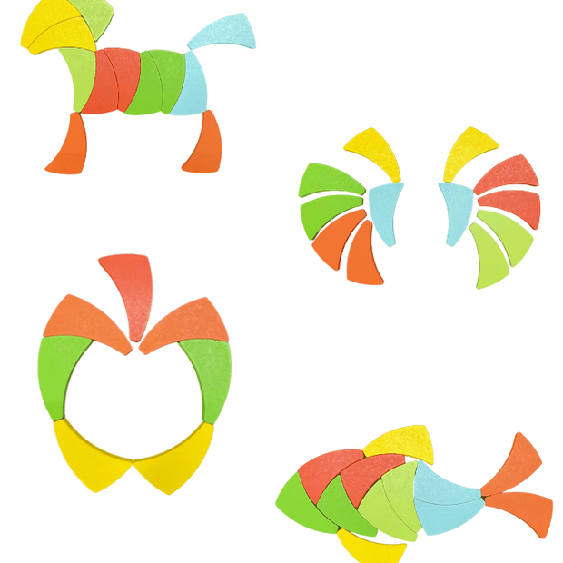 Variety Puzzle - Wooden Pattern Matching Puzzle