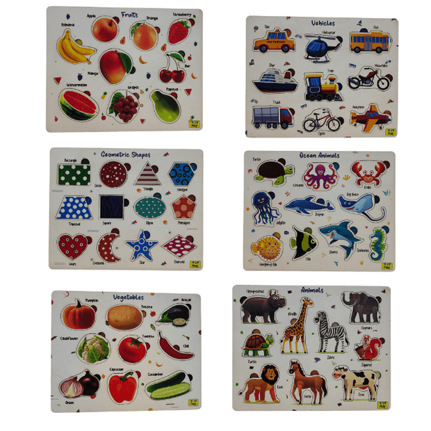 Hook Variant Wooden Peg Board - Single Piece