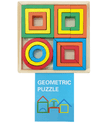 Wooden Geometric Puzzle Tile
