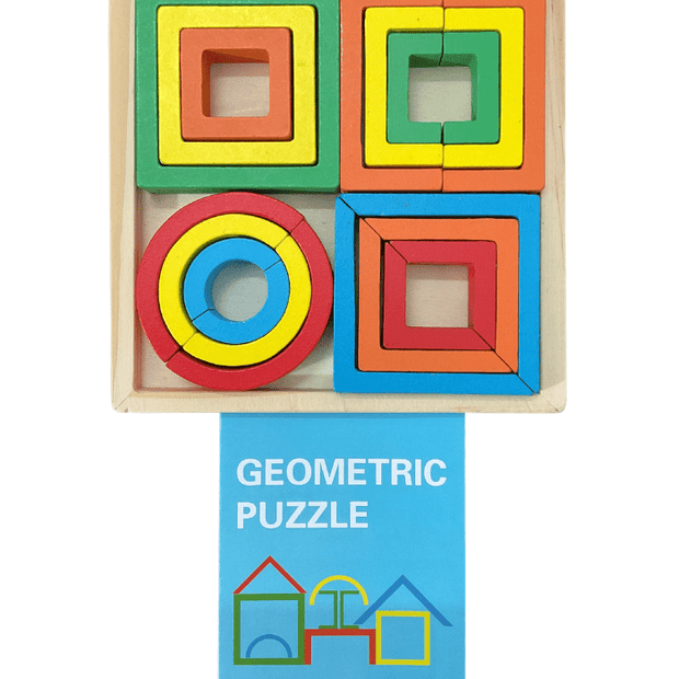 Wooden Geometric Puzzle Tile