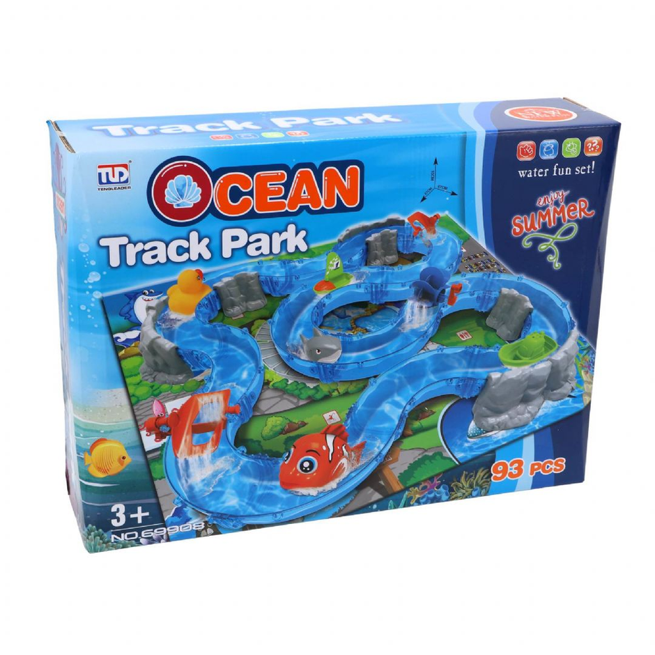 Ocean Water Track Park — 93-Piece Water Slide Play Set