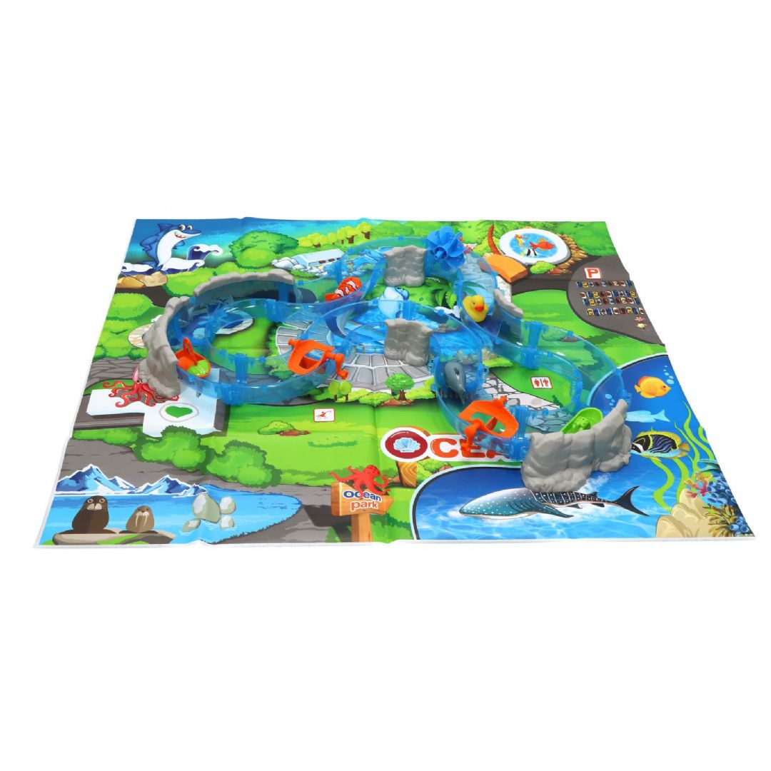 Ocean Water Track Park — 93-Piece Water Slide Play Set