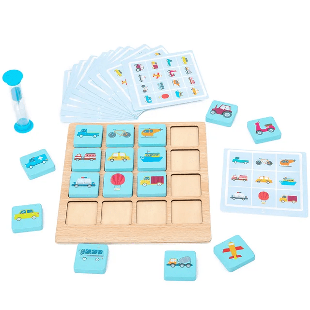Instant Memory Card Game - Wooden