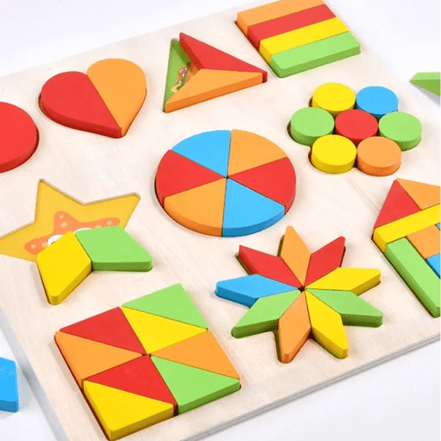 Shape Sorter Wooden Puzzle 1-10