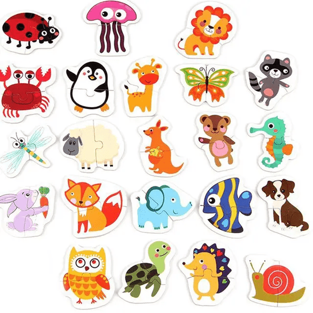 24 piece Wooden Jigsaw Puzzle - Tin Box