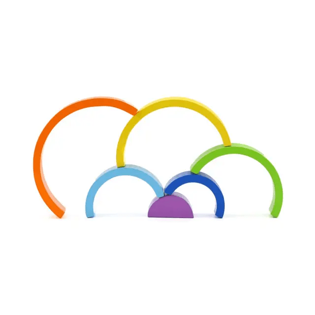 Rainbow Stacker Box - Wooden