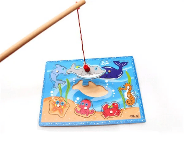Wooden Magnetic Fishing Themed Board