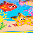 Wooden Magnetic Fishing Themed Board