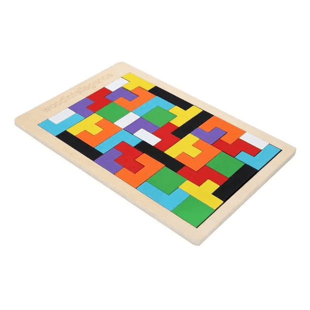 Russian Tetris Wooden Intelligence Wooden Puzzle