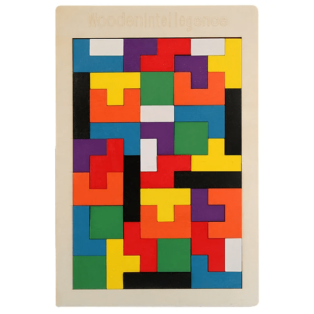 Russian Tetris Wooden Intelligence Wooden Puzzle
