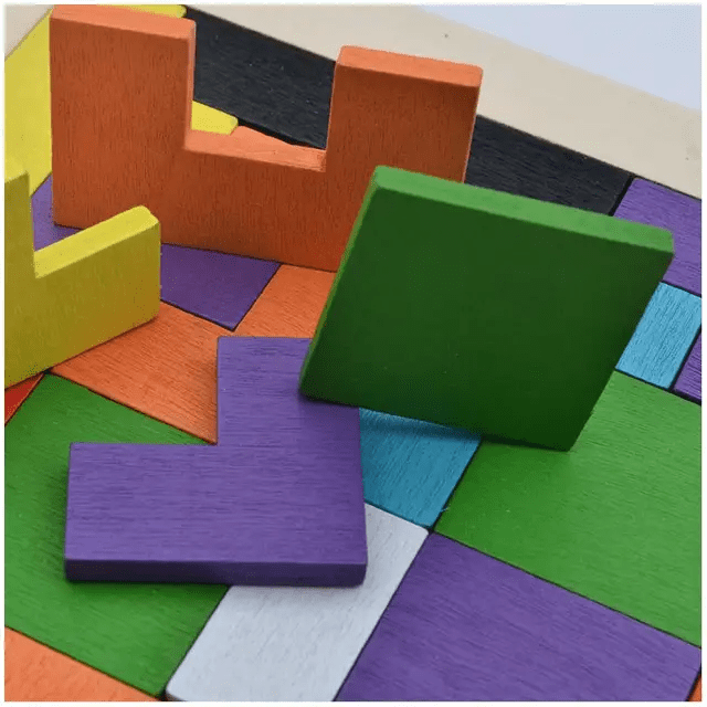 Russian Tetris Wooden Intelligence Wooden Puzzle