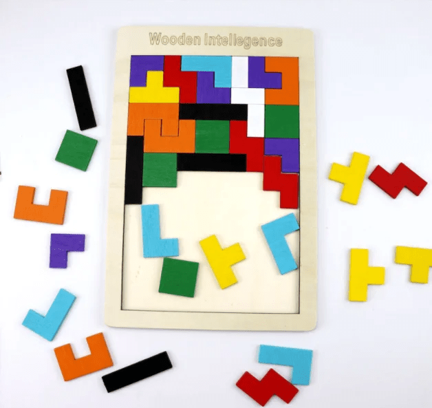 Russian Tetris Wooden Intelligence Wooden Puzzle