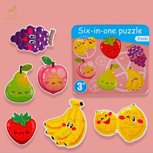 Six in One Wooden Jigsaw Puzzle