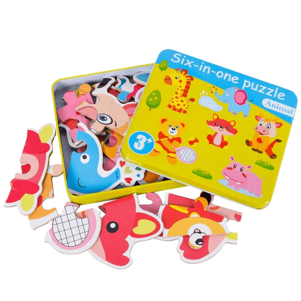 Six in One Wooden Jigsaw Puzzle