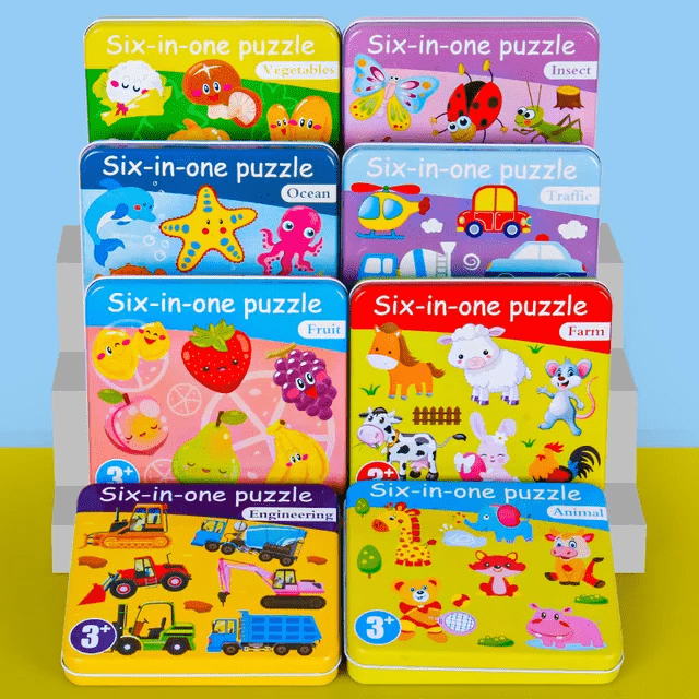 Six in One Wooden Jigsaw Puzzle