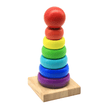 Wooden Rainbow Tower Shape Sorter - Small