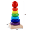 Wooden Rainbow Tower Shape Sorter - Small