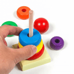 Wooden Rainbow Tower Shape Sorter - Small