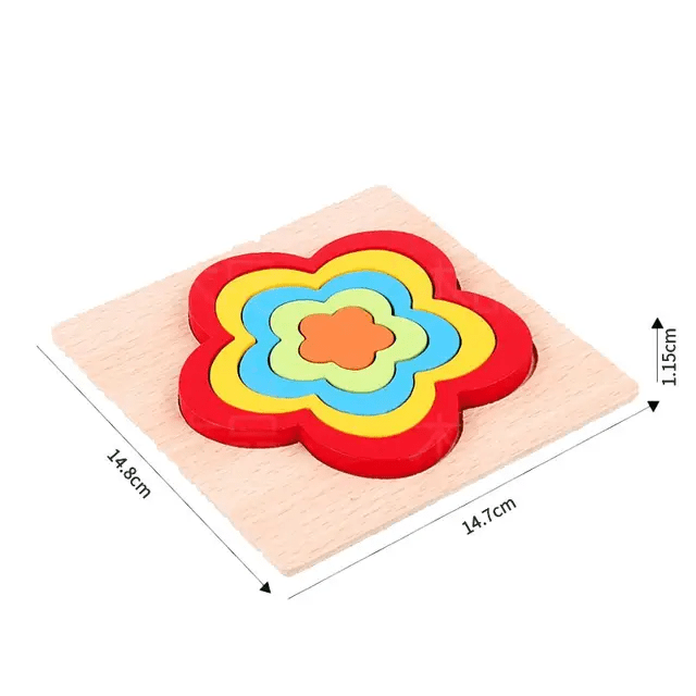 Rainbow Wooden Tile