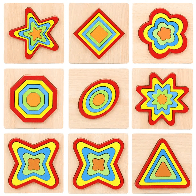 Rainbow Wooden Tile