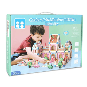 Master of Architecture Building Blocks 118 Pcs - Wooden