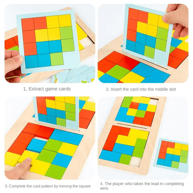 Rubik Cube Battle Wooden Puzzle Game
