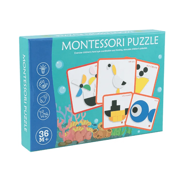 Montessori Puzzle - Wooden Pattern Matching Puzzle
