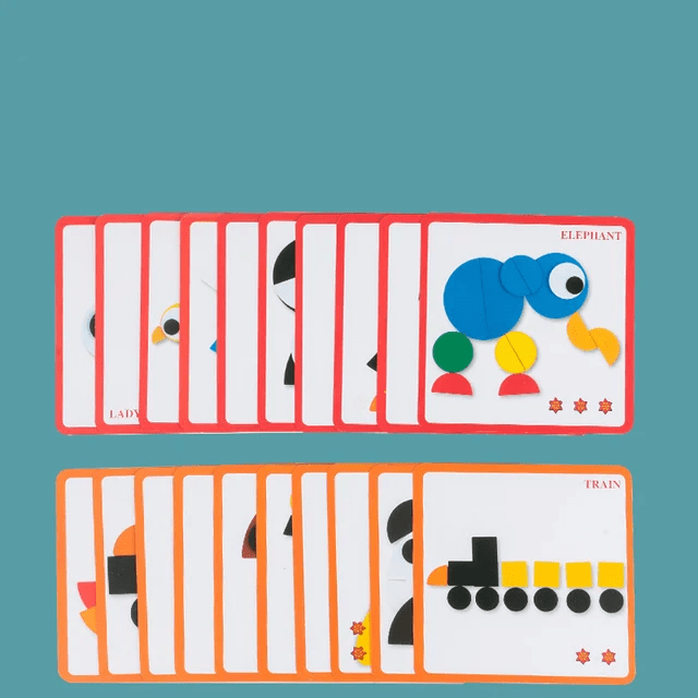 Montessori Puzzle - Wooden Pattern Matching Puzzle