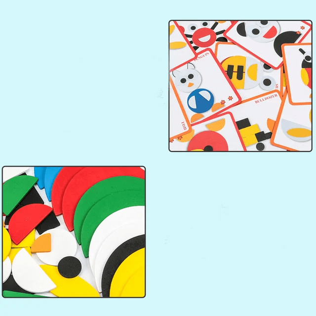 Montessori Puzzle - Wooden Pattern Matching Puzzle