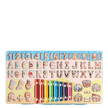 Alphanumeric Play the Piano Wooden Log Board