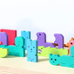 Wooden Animal Tetris Puzzle