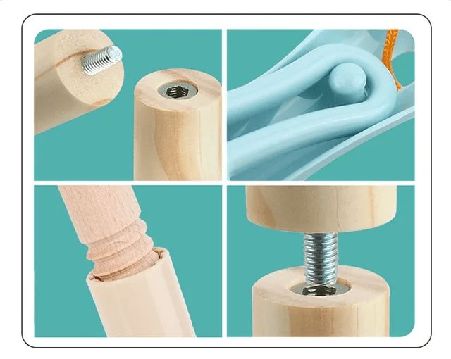 Wooden Children Cleaning Tools