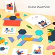 Creative Shape Puzzle - Wooden Pattern Matching Puzzle