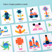 Creative Shape Puzzle - Wooden Pattern Matching Puzzle