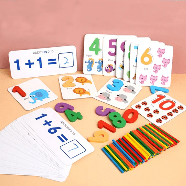 I Love Mathematics Wooden Learning Game