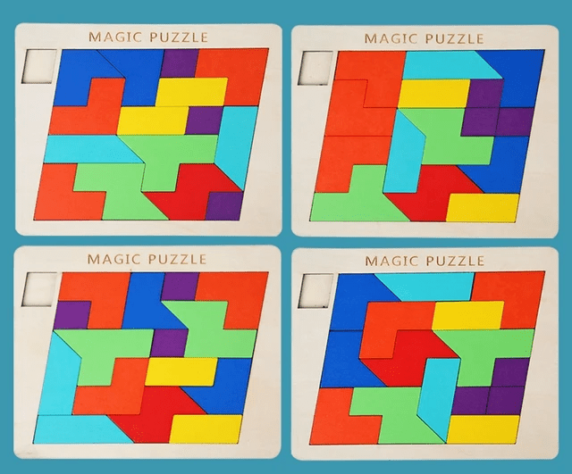 3D Magic Puzzle Wooden Board