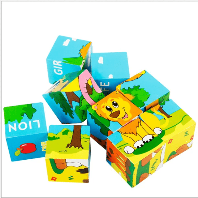 6 in 1 Puzzle 16 Piece Wooden Puzzle