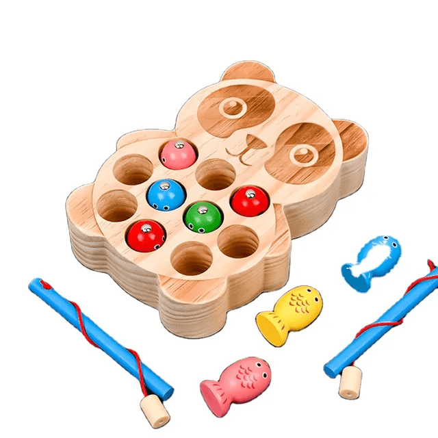 Panda Fishing Wooden 2 Player Game