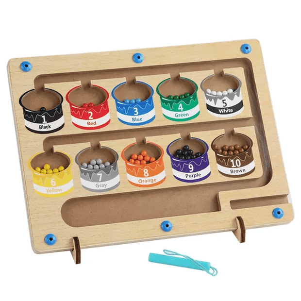 Wooden Magnetic Colour Classification Maze