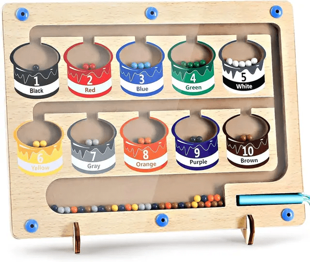 Wooden Magnetic Colour Classification Maze