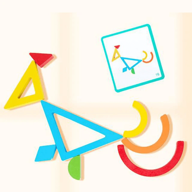 Blocks Puzzle - Wooden Balancing and Pattern Matching Puzzle