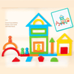 Blocks Puzzle - Wooden Balancing and Pattern Matching Puzzle