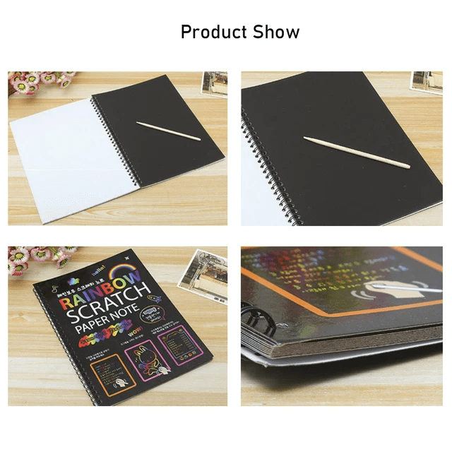 Rainbow Scratch note Big
